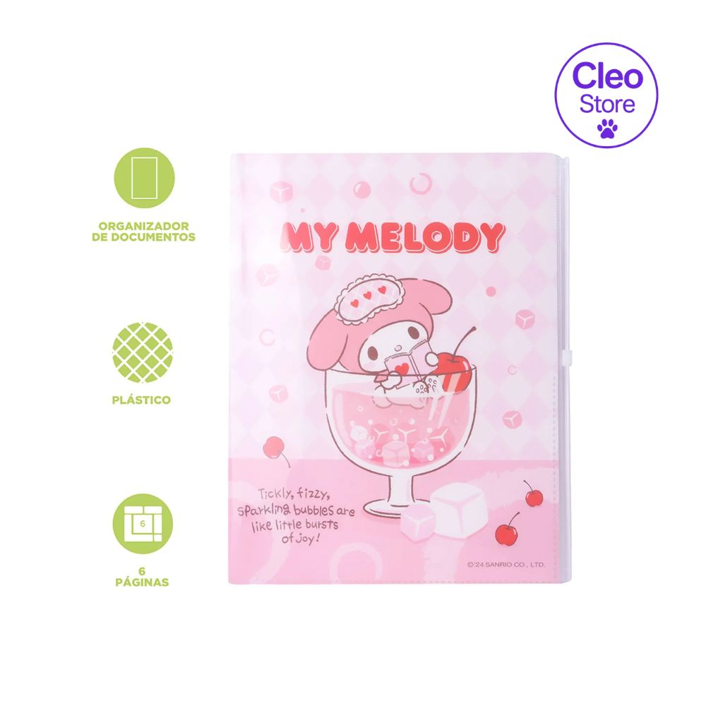 Porta documentos 6 en 1 my melody serie sanrio - Sanrio