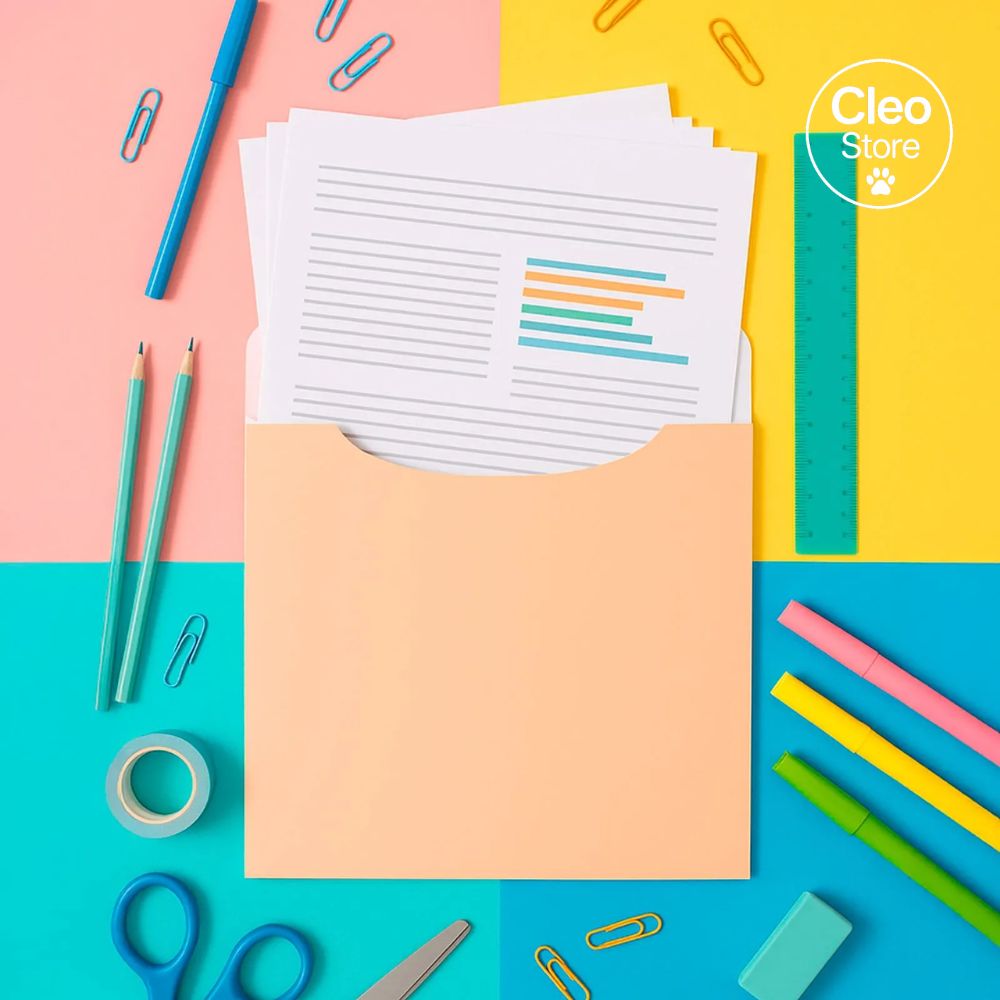 Folder papel durazno 25x18 cm