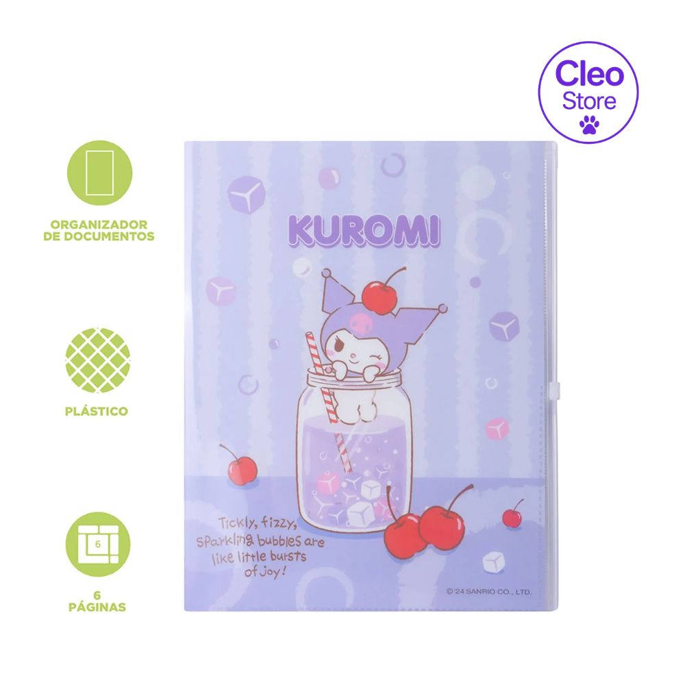 Porta documentos 6 en 1 kuromi serie sanrio - Sanrio