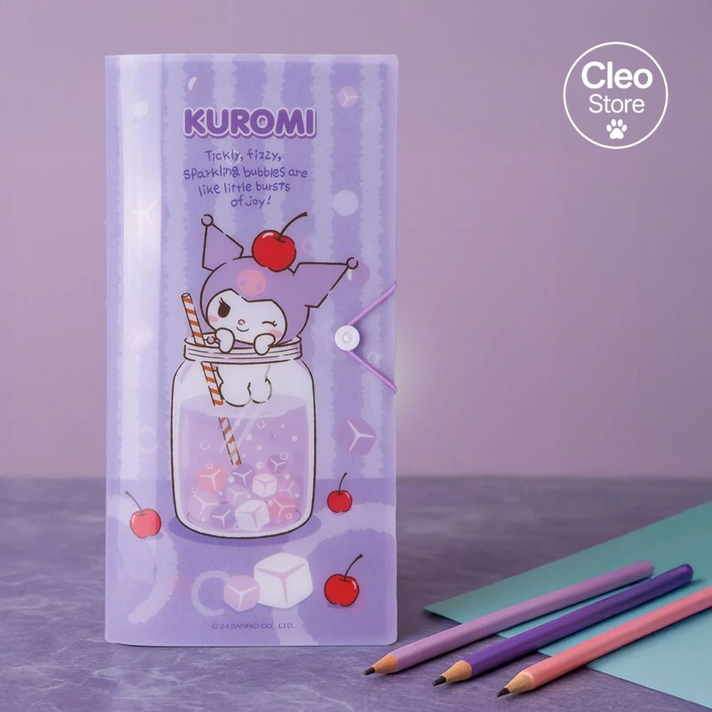Porta documentos organizador de billetes kuromi serie sanrio - Sanrio