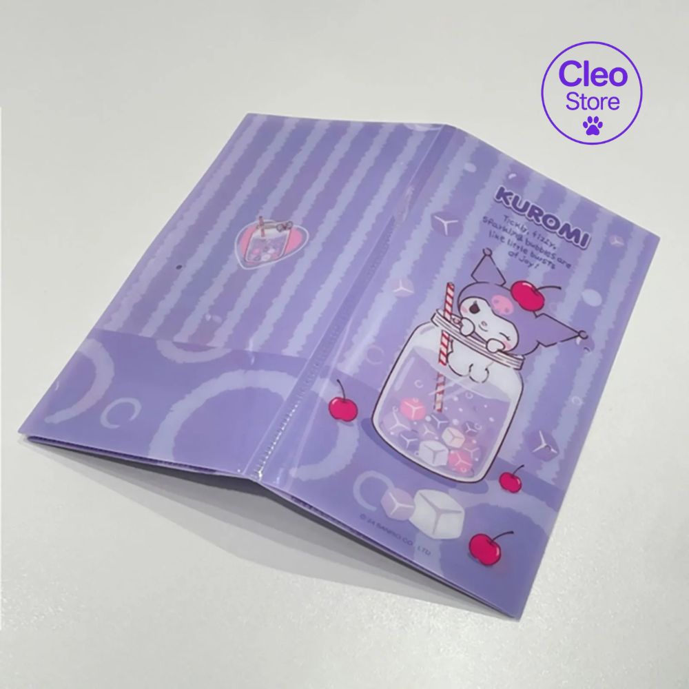 Porta documentos organizador de billetes kuromi serie sanrio - Sanrio