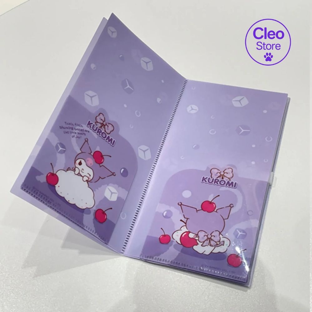 Porta documentos organizador de billetes kuromi serie sanrio - Sanrio