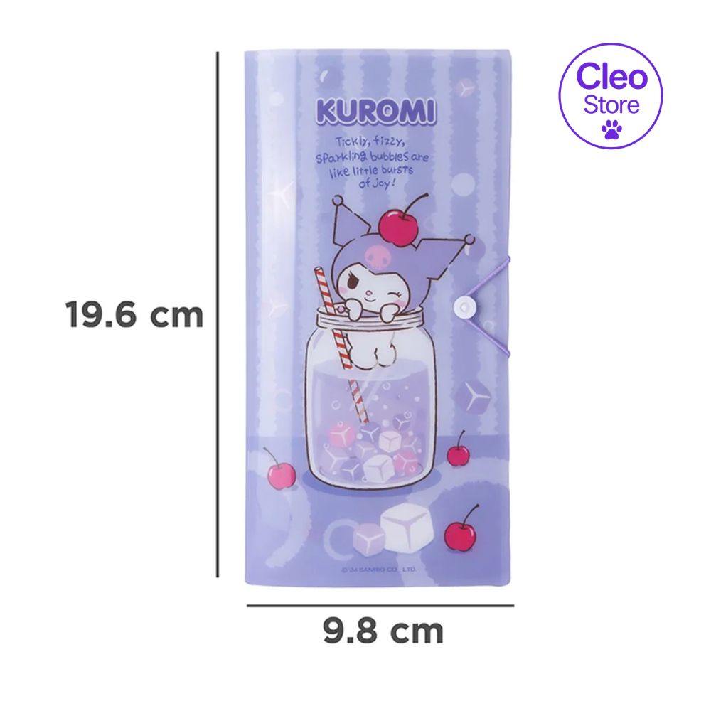 Porta documentos organizador de billetes kuromi serie sanrio - Sanrio