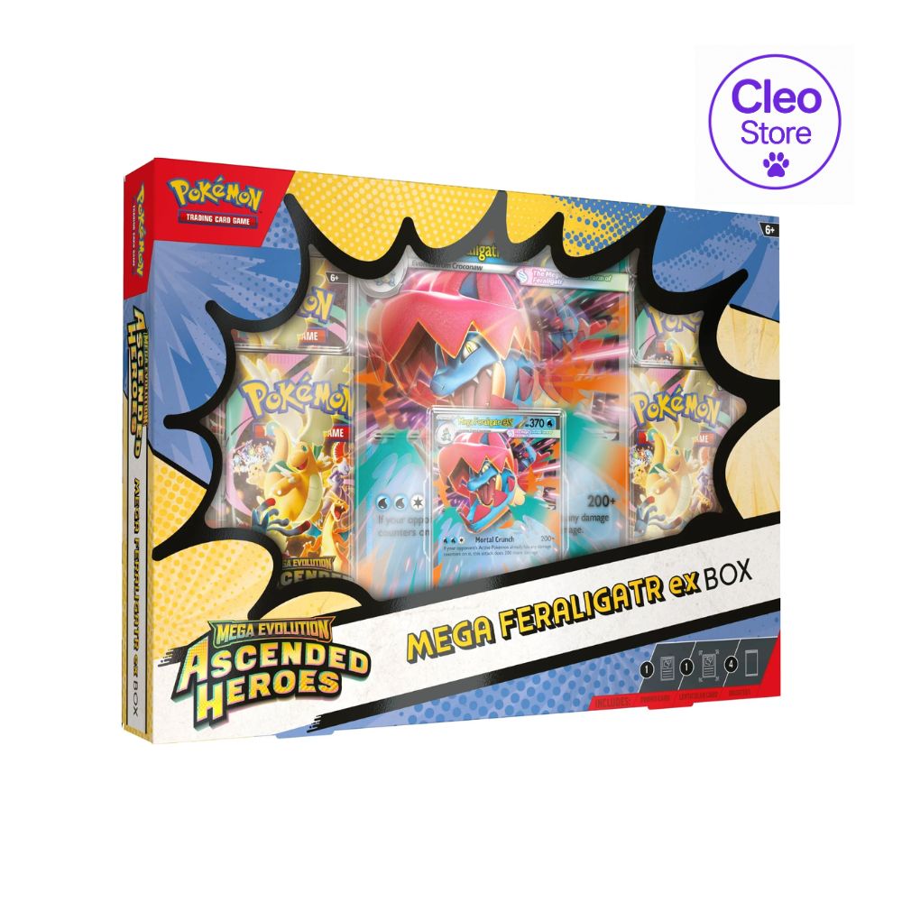 Pokémon Ascended Heroes – Mega Feraligatr EX Box (ENG)