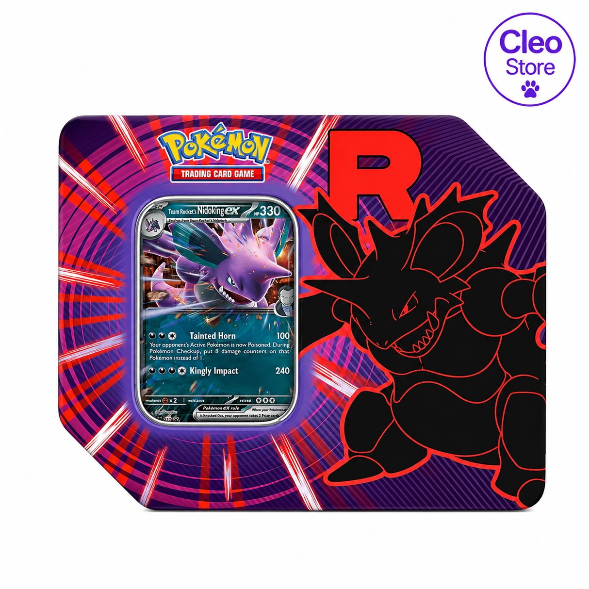 Pokémon Team Rocket’s Tin – Nidoking EX (ENG)