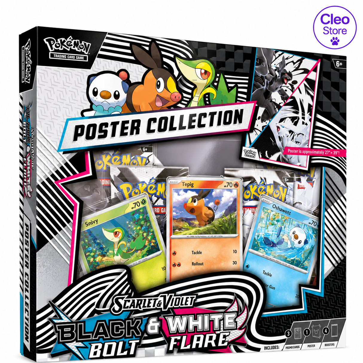 Pokémon Back Bolt & White Flare Poster Collection (ENG)