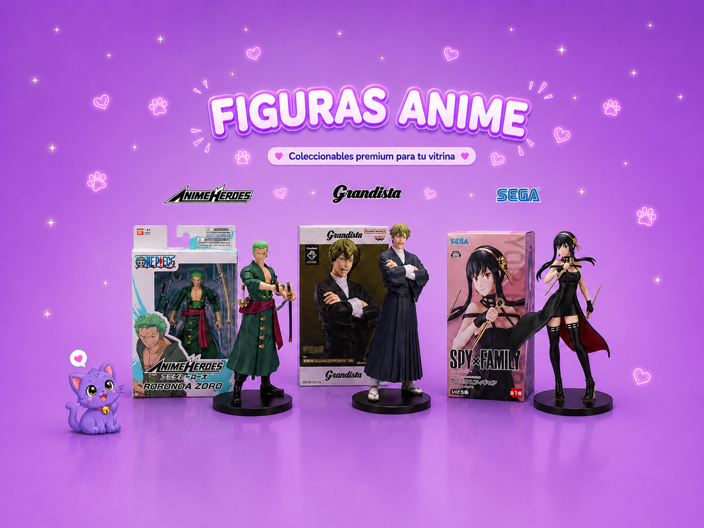 Figuras anime: coleccionables premium para tu vitrina de Anime Heroes, Grandista y SEGA