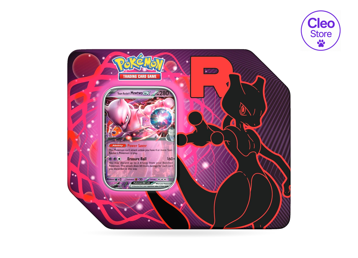 Pokemon Team Rocket’s Tin – Mewtwo EX (ENG)