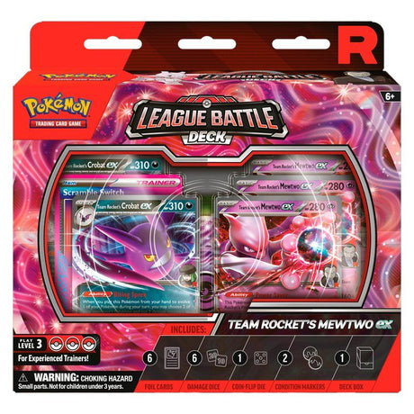 Pokémon TCG Mewto Ex del Equipo Rocket - Mazo Combate de Liga (Español)