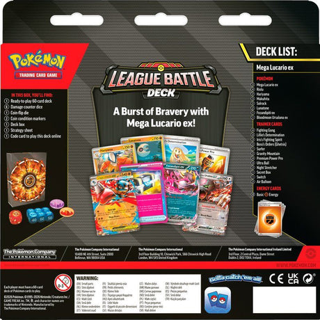 Pokémon TCG Mega Lucario Ex League Battle Deck (Inglés)