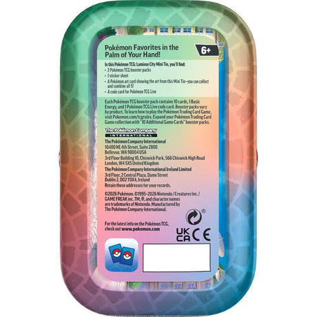 Pokémon TCG Luminose City Mini Tin (Inglés)