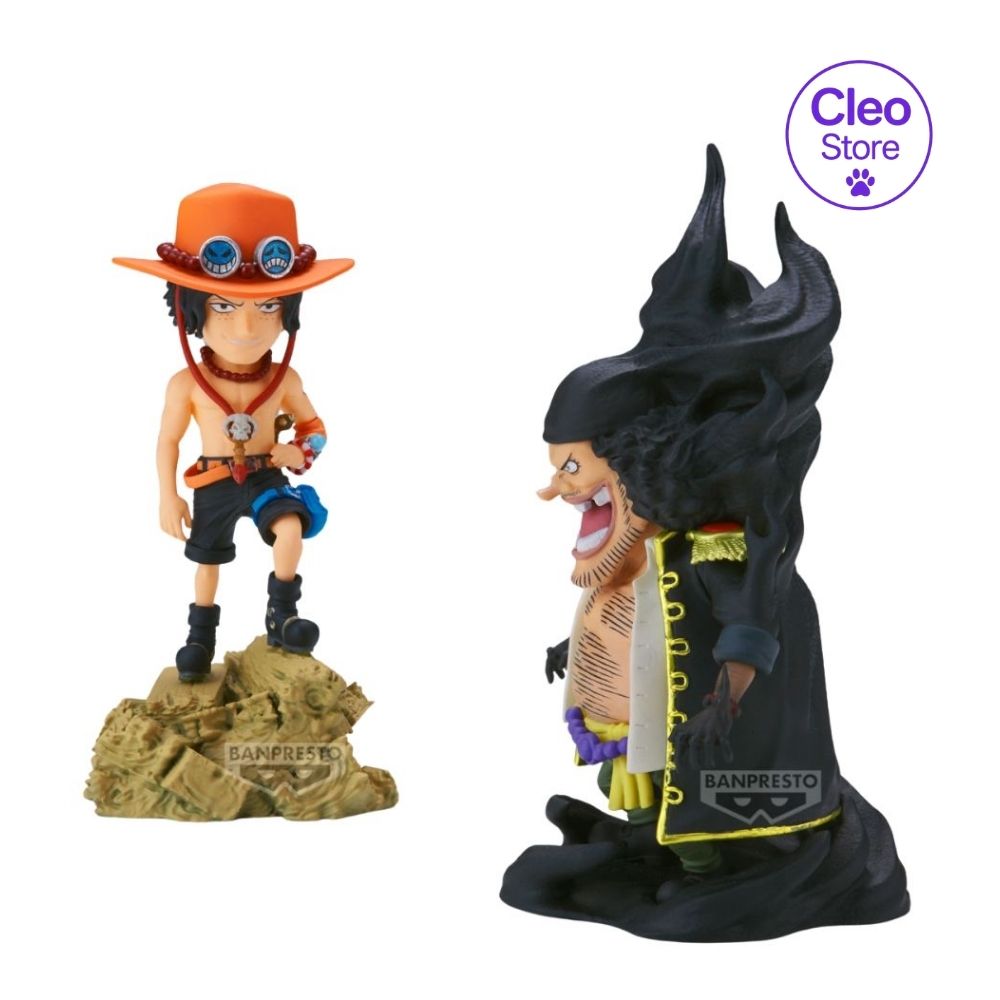 BANPRESTO One Piece: World Collectable Figur- Portgas D. Ace vs Marshall D. Teach