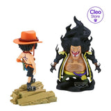 BANPRESTO One Piece: World Collectable Figur- Portgas D. Ace vs Marshall D. Teach