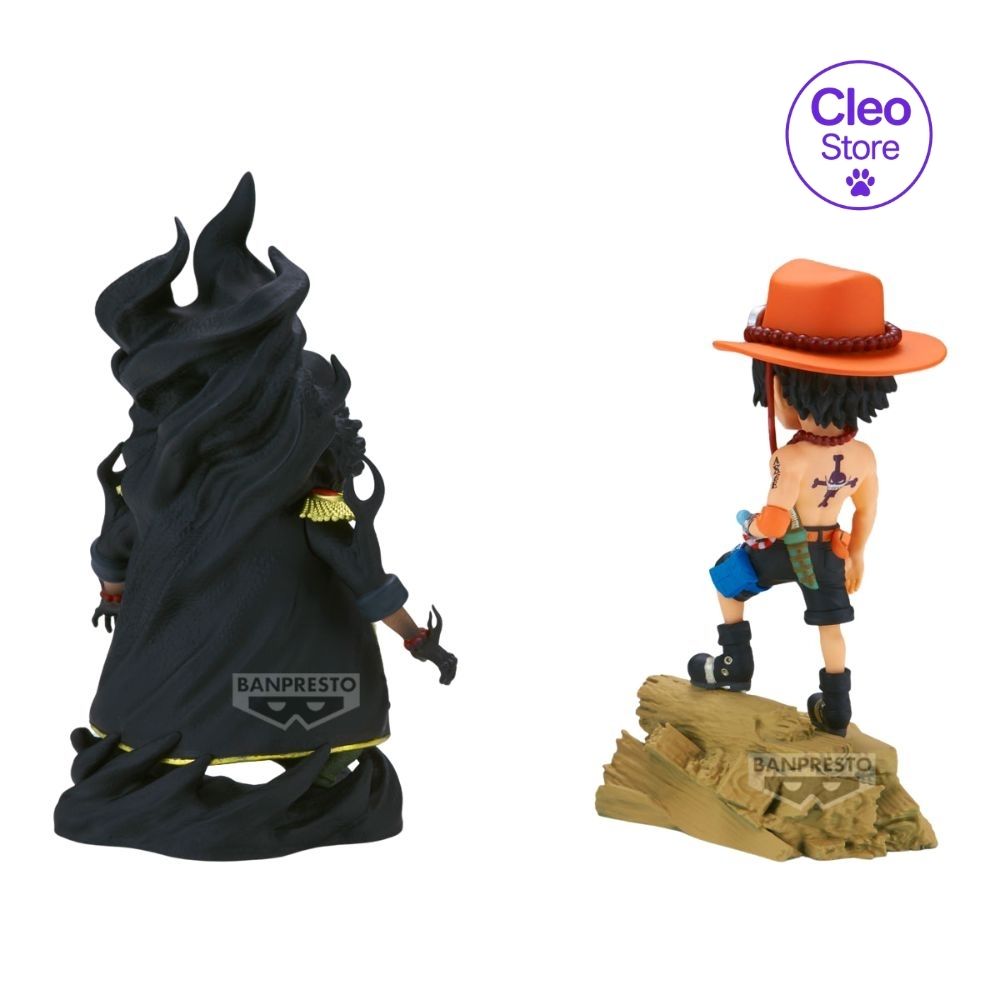 BANPRESTO One Piece: World Collectable Figur- Portgas D. Ace vs Marshall D. Teach