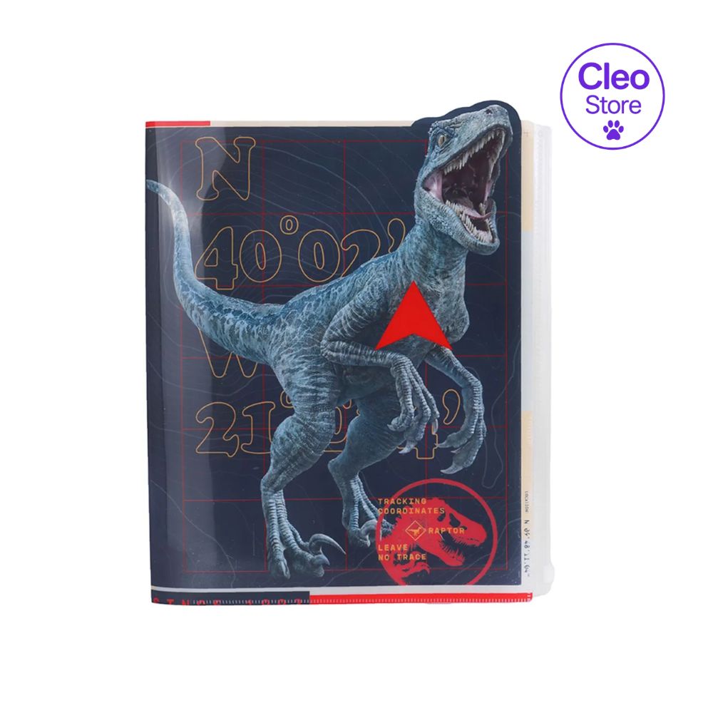 Porta documentos 6 + 1 serie jurassic world - Jurassic World