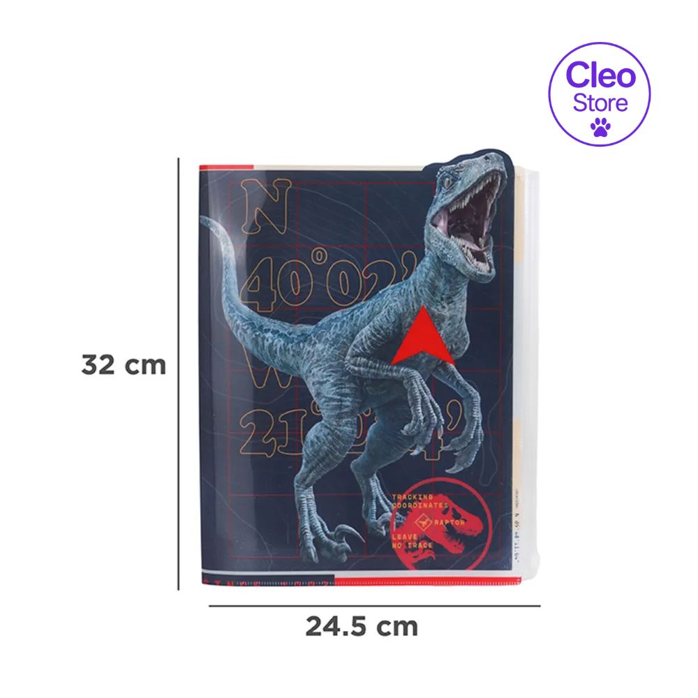 Porta documentos 6 + 1 serie jurassic world - Jurassic World