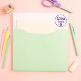 Carpeta para documentos papel verde 18x25 cm - Miniso