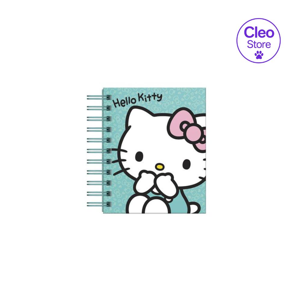 ibreta Cuadriculado Anillado Dgraf A6 Hello Kitty Tapa Dura 80 Hojas Surtido