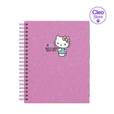 Cuaderno Cuadriculado Anillado Dgraf A4 Hello Kitty Tapa Dura Surtido 160 Hojas
