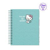 Cuaderno Cuadriculado Anillado Dgraf A4 Hello Kitty Tapa Dura Surtido 160 Hojas
