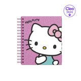 Cuaderno Cuadriculado Anillado Dgraf A5 Hello Kitty Tapa Dura Surtido 160 Hojas