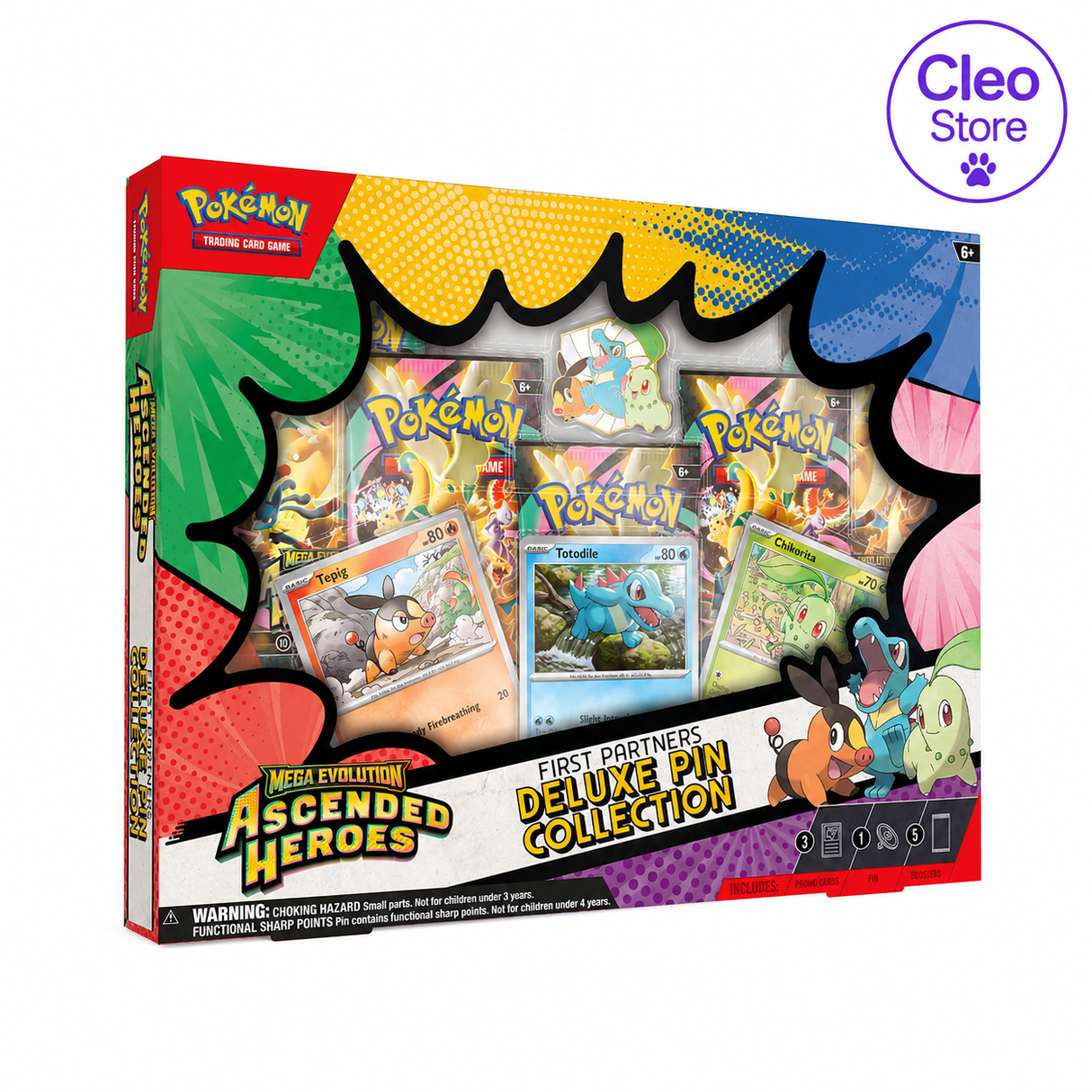 Pokemon Ascended Heroes – First Partners Deluxe Pin Collection (ENG)