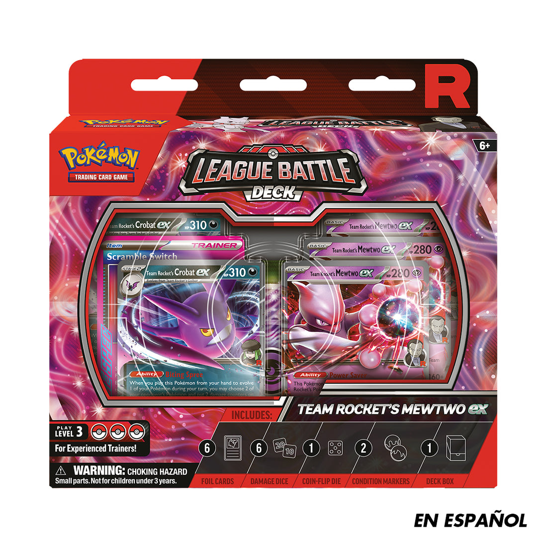 CARTAS DE POKEMON TCG TEAM ROCKET MEWTWO EX LEAGUE BATTLE DECK SPA